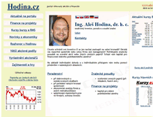 Tablet Screenshot of finance.hodina.cz